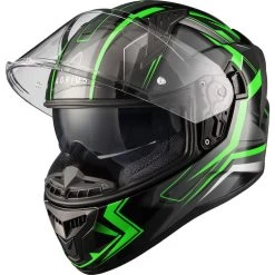 Agrius Wrath Polaris Glow In The Dark Motorcycle Helmet -Biker Style Shop lrgscale51096 Agrius Wrath Polaris Motorcycle Helmet Green 1600 1