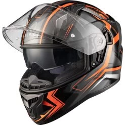 Agrius Wrath Polaris Glow In The Dark Motorcycle Helmet -Biker Style Shop lrgscale51096 Agrius Wrath Polaris Motorcycle Helmet Orange 1600 1
