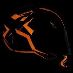 Agrius Wrath Polaris Orange Twilight Glow In The Dark Motorcycle Helmet Pinlock And Visor -Biker Style Shop lrgscale51096 Agrius Wrath Polaris Motorcycle Helmet Orange 1600 20