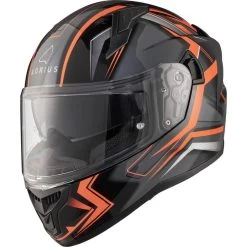 Agrius Wrath Polaris Orange Twilight Glow In The Dark Motorcycle Helmet Pinlock And Visor -Biker Style Shop lrgscale51096 Agrius Wrath Polaris Motorcycle Helmet Orange 1600 4