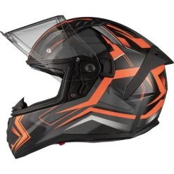 Agrius Wrath Polaris Orange Twilight Glow In The Dark Motorcycle Helmet Pinlock And Visor -Biker Style Shop lrgscale51096 Agrius Wrath Polaris Motorcycle Helmet Orange 1600 5