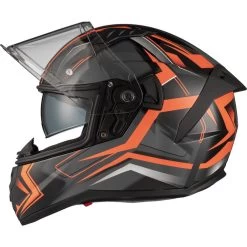 Agrius Wrath Polaris Orange Twilight Glow In The Dark Motorcycle Helmet Pinlock And Visor -Biker Style Shop lrgscale51096 Agrius Wrath Polaris Motorcycle Helmet Orange 1600 6