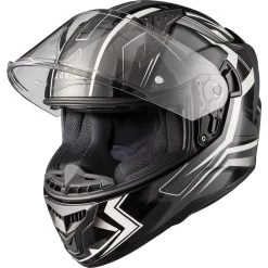 Agrius Wrath Polaris White Twilight Glow In The Dark Motorcycle Helmet Pinlock And Visor -Biker Style Shop lrgscale51096 Agrius Wrath Polaris Motorcycle Helmet White 1600 2