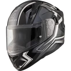Agrius Wrath Polaris White Twilight Glow In The Dark Motorcycle Helmet Pinlock And Visor -Biker Style Shop lrgscale51096 Agrius Wrath Polaris Motorcycle Helmet White 1600 3