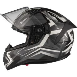 Agrius Wrath Polaris White Twilight Glow In The Dark Motorcycle Helmet Pinlock And Visor -Biker Style Shop lrgscale51096 Agrius Wrath Polaris Motorcycle Helmet White 1600 5
