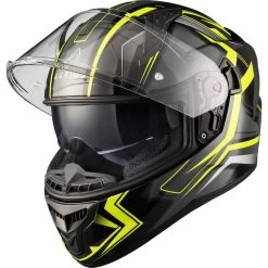 Agrius Wrath Polaris Yellow Twilight Glow In The Dark Motorcycle Helmet Pinlock And Visor -Biker Style Shop lrgscale51096 Agrius Wrath Polaris Motorcycle Helmet Yellow 1600 1 1