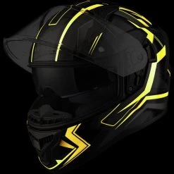 Agrius Wrath Polaris Glow In The Dark Motorcycle Helmet -Biker Style Shop lrgscale51096 Agrius Wrath Polaris Motorcycle Helmet Yellow 1600 1 GLOWOINDARK