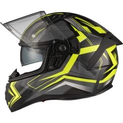 Agrius Wrath Polaris Yellow Twilight Glow In The Dark Motorcycle Helmet Pinlock And Visor -Biker Style Shop lrgscale51096 Agrius Wrath Polaris Motorcycle Helmet Yellow 1600 6