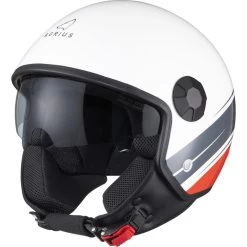 Agrius Score Conoid Open Face Motorcycle Helmet -Biker Style Shop lrgscale51118 Agrius Score Conoid Open Face Motorcycle Helmet Gloss White 1600 1