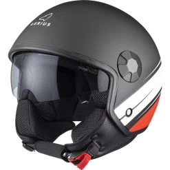 Agrius Score Conoid Open Face Motorcycle Helmet -Biker Style Shop lrgscale51118 Agrius Score Conoid Open Face Motorcycle Helmet Matt Black 1600 1