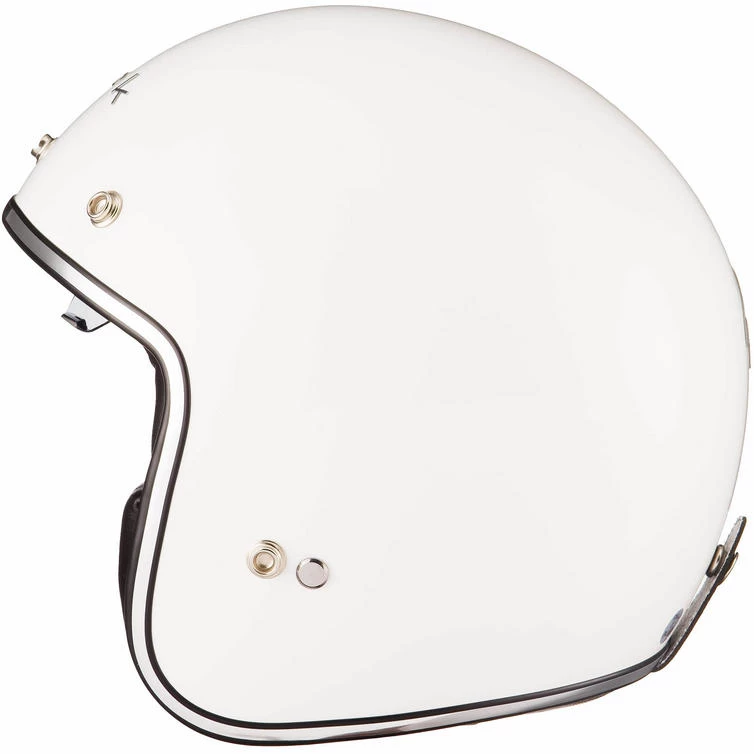 Black Classic Open Face Motorcycle Helmet 7 Black Classic Open Face Motorcycle Helmet - Image 7