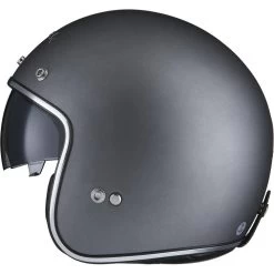 Black Classic Open Face Motorcycle Helmet 20 Black Classic Open Face Motorcycle Helmet -Biker Style Shop lrgscale5185 Black Classic Open Face Motorcycle Helmet titanium 1600 3