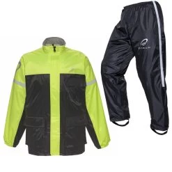 Black Spectre Waterproof Motorcycle Hi-Vis Kit