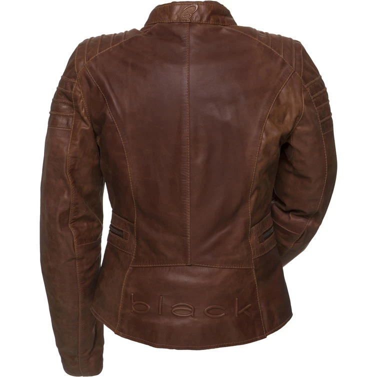 Black Black Artemis Ladies Leather Motorcycle Jacket 6 Black Black Artemis Ladies Leather Motorcycle Jacket - Image 6