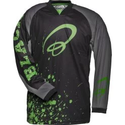 Black MX Splat Motocross Jersey -Biker Style Shop lrgscale5255 Black Splat Motocross Jersey Green 1