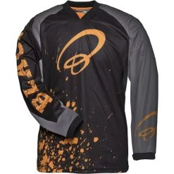 Black MX Splat Motocross Jersey -Biker Style Shop lrgscale5255 Black Splat Motocross Jersey Orange 1