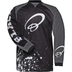 Black MX Splat Motocross Jersey -Biker Style Shop lrgscale5255 Black Splat Motocross Jersey White 1