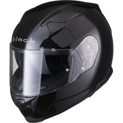 Black Apex Full Face Motorcycle Helmet & Visor -Biker Style Shop lrgscale5294 Black Apex Full Face Solid Helmet Black 1