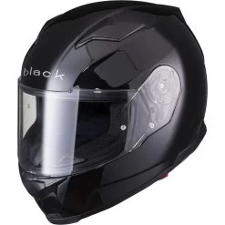 Black Apex Full Face Motorcycle Helmet & Visor -Biker Style Shop lrgscale5294 Black Apex Full Face Solid Helmet Black 2