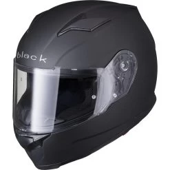 Black Apex Full Face Motorcycle Helmet & Visor -Biker Style Shop lrgscale5294 Black Apex Full Face Solid Helmet Matt Black 2