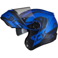 Black Optimus II Destination Flip Front Motorcycle Helmet 23 Black Optimus II Destination Flip Front Motorcycle Helmet -Biker Style Shop lrgscale5297 Black Optimus II Destination Flip Front Helmet Blue 15