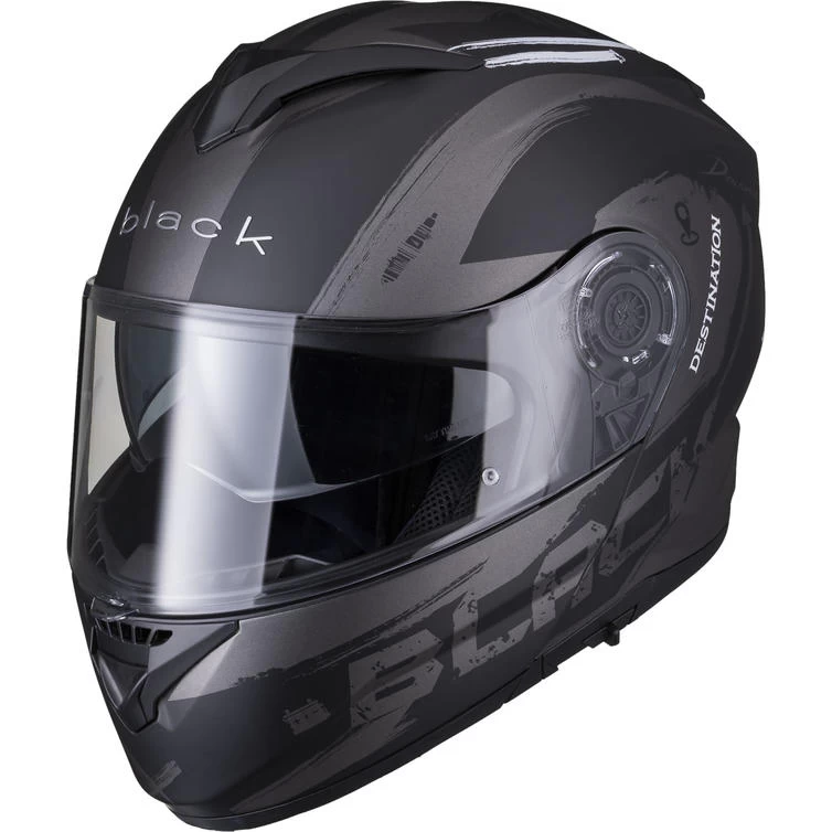 Black Optimus II Destination Flip Front Motorcycle Helmet 3 Black Optimus II Destination Flip Front Motorcycle Helmet - Image 3