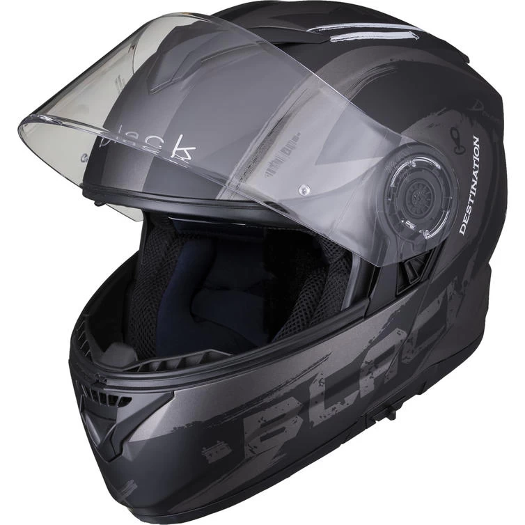 Black Optimus II Destination Flip Front Motorcycle Helmet 9 Black Optimus II Destination Flip Front Motorcycle Helmet - Image 9