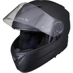 Black Optimus II Flip Front Solid Motorcycle Helmet & Visor 19 Black Optimus II Flip Front Solid Motorcycle Helmet & Visor -Biker Style Shop lrgscale5297 Black Optimus II Flip Front Helmet Matt Black 4