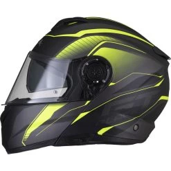 Black Optimus II Infinity Flip Front Motorcycle Helmet & Visor Kit 23 Black Optimus II Infinity Flip Front Motorcycle Helmet & Visor Kit -Biker Style Shop lrgscale5297 Black Optimus II Infinity Flip Front Helmet Hi Vis 5