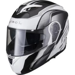 Black Optimus II Infinity Flip Front Motorcycle Helmet & Visor Kit 15 Black Optimus II Infinity Flip Front Motorcycle Helmet & Visor Kit -Biker Style Shop lrgscale5297 Black Optimus II Infinity Flip Front Helmet White 1