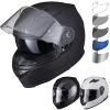 Black Apex Full Face Motorcycle Helmet & Visor