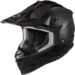 Black Gravel Solid Motocross Helmet -Biker Style Shop lrgscale5351 Black Gravel Solid Motocross Helmet Gloss Black 1600 1 1