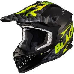 Black Gravel Track Motocross Helmet & Peak -Biker Style Shop lrgscale5352 Black Gravel Track Motocross Helmet Black Green 1600 1 2