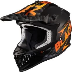 Black Gravel Track Motocross Helmet & Peak -Biker Style Shop lrgscale5352 Black Gravel Track Motocross Helmet Black Orange 1600 1 2