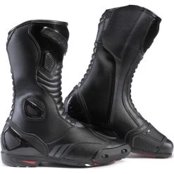 Black Black Rapid WP Motorcycle Boots -Biker Style Shop lrgscale5355 Black Rapid WP Motorcycle Boots Black 1600 12