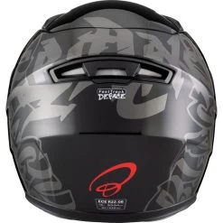Black FastTrack Deface Kids Motorcycle Helmet -Biker Style Shop lrgscale5381 Black FastTrack Deface Kids Motorcycle Helmet Black 1600 9