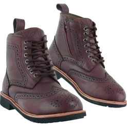 Black Officer WP Brogue Motorcycle Boots & Gear Shifter Pad 16 Black Officer WP Brogue Motorcycle Boots & Gear Shifter Pad -Biker Style Shop lrgscale5386 Black Officer WP Brogue Motorcycle Boots Dark Red 1600 1 1