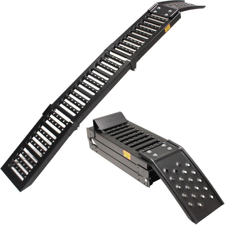 Black Pro Range Tri-Fold Steel Motorcycle Loading Ramp Black (B5389) 2 Black Pro Range Tri-Fold Steel Motorcycle Loading Ramp Black (B5389) - Image 2