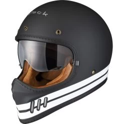 Black Royale Pureline Retro Motorcycle Helmet -Biker Style Shop lrgscale5395 Black Royale Pureline Retro Motorcycle Helmet Matt Black 1600 2