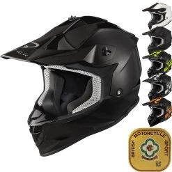 Black Gravel ACU Motocross Helmet