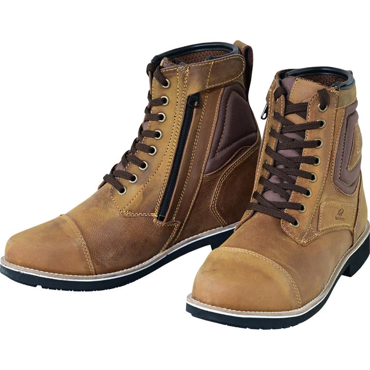 Biker Style Shop -Biker Style Shop lrgscale5430 Black Crux Motorcycle Boots Brown 1600 1 1