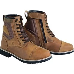 Black Crux Motorcycle Boots -Biker Style Shop lrgscale5430 Black Crux Motorcycle Boots Brown 1600 2 1