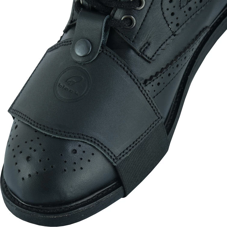 Black Officer WP Brogue Motorcycle Boots & Gear Shifter Pad 10 Black Officer WP Brogue Motorcycle Boots & Gear Shifter Pad - Image 10