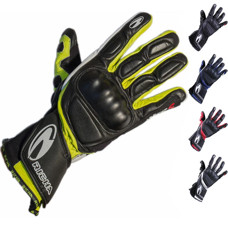 Richa WSS Leather Motorcycle Gloves 1 Richa WSS Leather Motorcycle Gloves