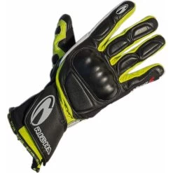Richa WSS Leather Motorcycle Gloves 11 Richa WSS Leather Motorcycle Gloves -Biker Style Shop lrgscale6048 Richa WSS Leather Motorcycle Gloves Black White Yellow 1600 1