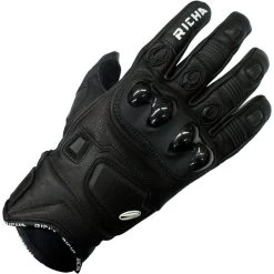Richa Rock Motorcycle Sports Gloves 8 Richa Rock Motorcycle Sports Gloves -Biker Style Shop lrgscaleRicha Rock Motorcycle Gloves Black 1